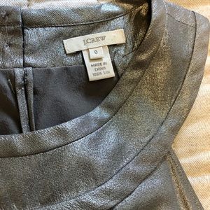 JCrew metallic silk sleeveless top, size 0